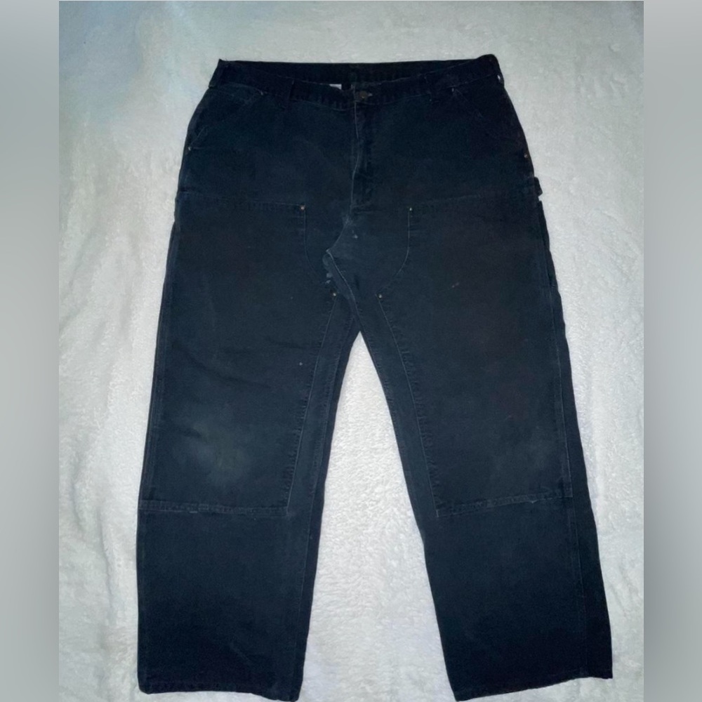 black baggy Carhartt double knees